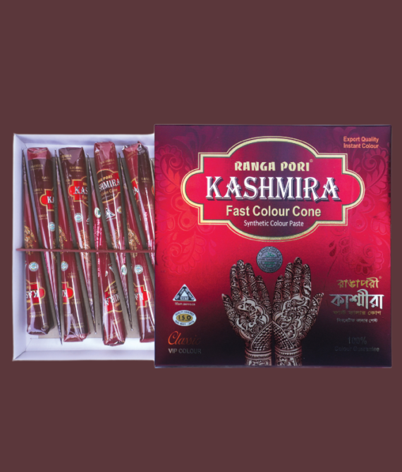 Rangapori Kasmira Fast Color Cone Mehedi
